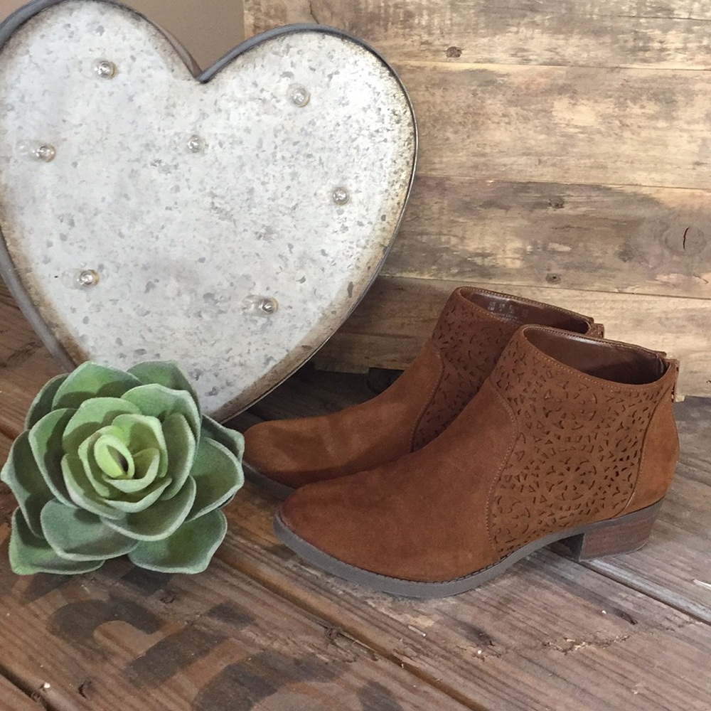 Carlos Santana Laser Cut Booties